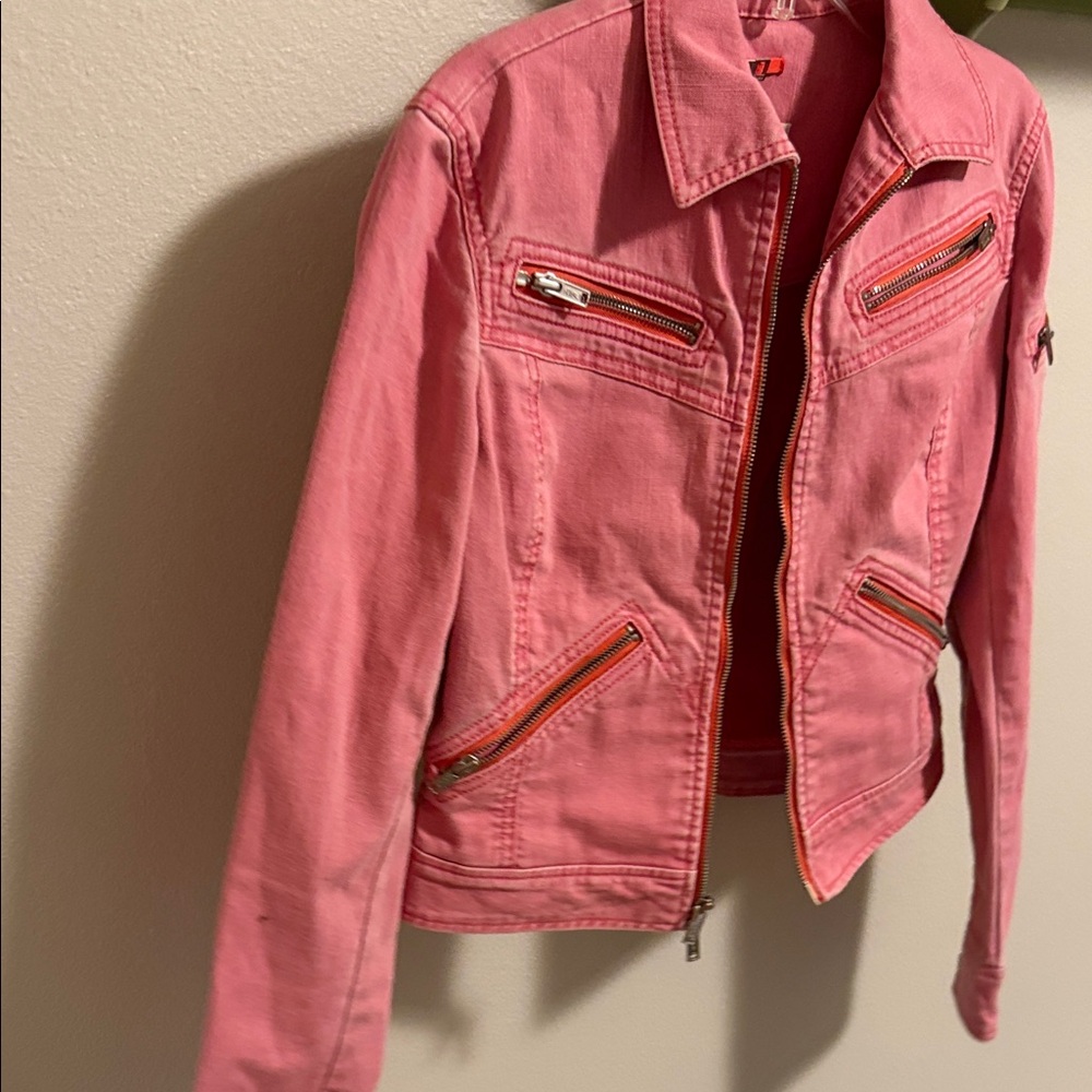 Vintage Express Pink Jean Jacket. Small - Picture 6 of 6